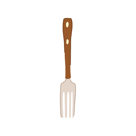 knife fork cartoon vector illustrationのイラスト素材