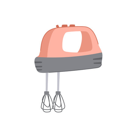 beater hand mixer cartoon vector illustrationのイラスト素材
