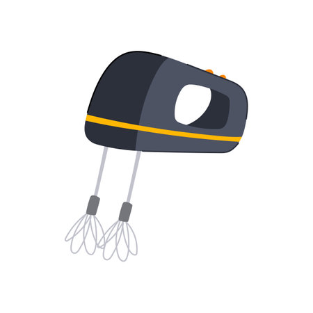 blender hand mixer cartoon vector illustrationのイラスト素材