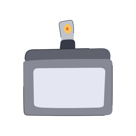 pass id card cartoon vector illustrationのイラスト素材