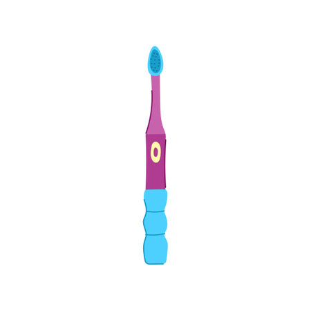 toothpaste kid toothbrush cartoon vector illustrationのイラスト素材