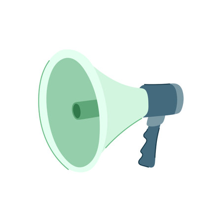 loudspeaker megaphone cartoon vector illustrationのイラスト素材