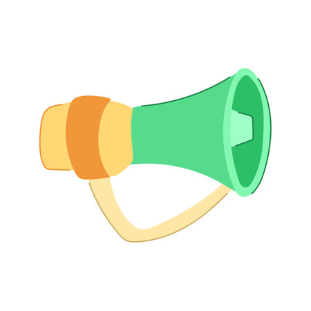voice megaphone cartoon vector illustrationのイラスト素材
