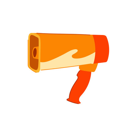 sound megaphone cartoon vector illustrationのイラスト素材