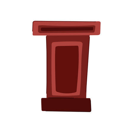 product podium cartoon vector illustrationのイラスト素材