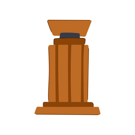 minimal podium cartoon vector illustrationのイラスト素材