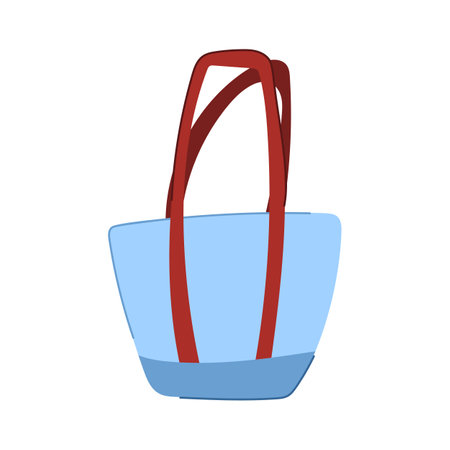 cloth reusable bag cartoon vector illustrationのイラスト素材