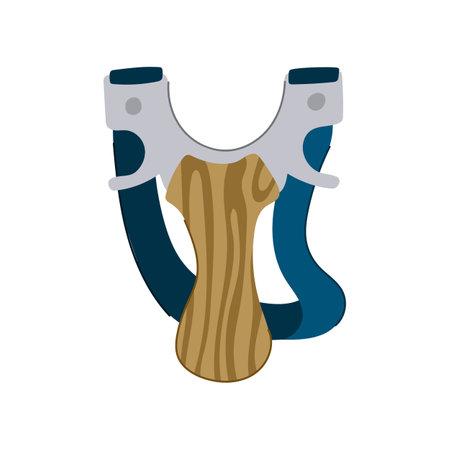 sling slingshot cartoon vector illustrationのイラスト素材