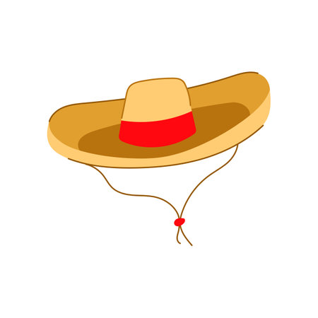 culture sombrero cartoon vector illustrationのイラスト素材