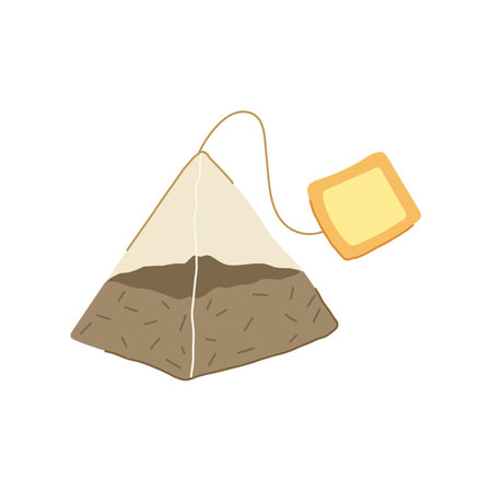 tag teabag cartoon vector illustrationのイラスト素材