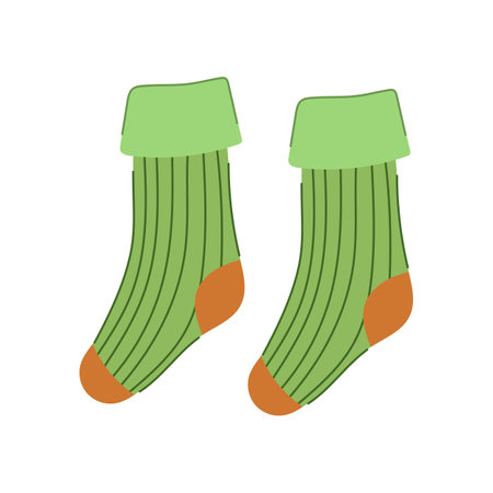 game toddler socks cartoon vector illustrationのイラスト素材