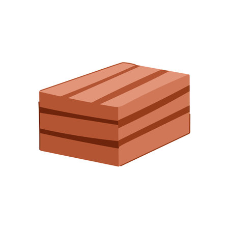 texture wooden crate cartoon vector illustrationのイラスト素材