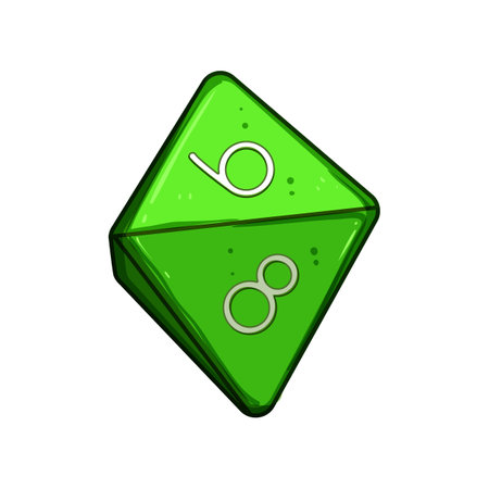 roll dice cartoon vector illustrationのイラスト素材
