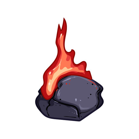 comet falling meteor cartoon vector illustrationのイラスト素材