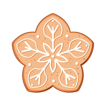 ginger gingerbread cartoon vector illustrationのイラスト素材