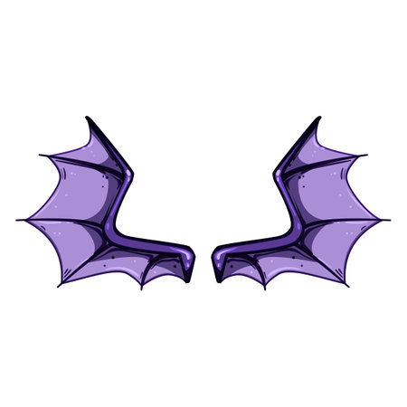 fantasy wings dragon cartoon vector illustrationのイラスト素材