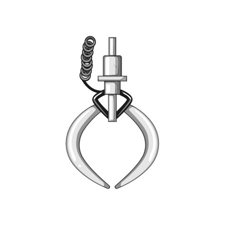 arm claw machine cartoon vector illustrationのイラスト素材