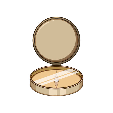 west compass cartoon vector illustrationのイラスト素材