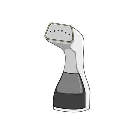 emblem garment steamer cartoon vector illustrationのイラスト素材