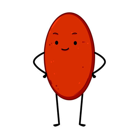 abstract geometric shape character cartoon vector illustrationのイラスト素材