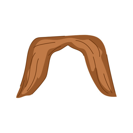 mustache moustaches cartoon vector illustrationのイラスト素材
