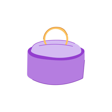 wedding proposal ring box cartoon vector illustrationのイラスト素材