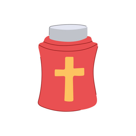 funeral urn ashes cartoon vector illustrationのイラスト素材