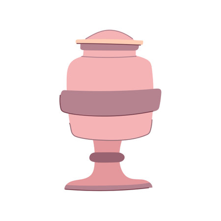 dead urn ashes cartoon vector illustrationのイラスト素材