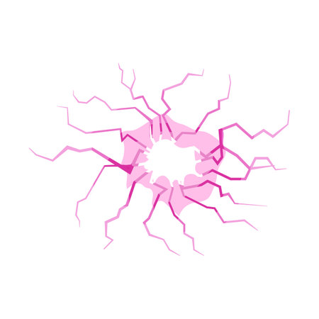 lightning electric orb cartoon vector illustrationのイラスト素材