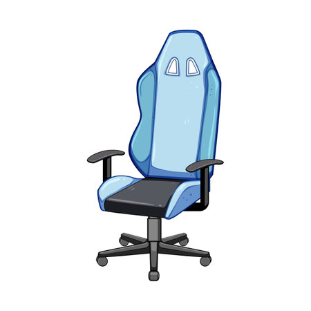 room game chair cartoon vector illustrationのイラスト素材