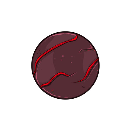 8 lava game button cartoon vector illustration