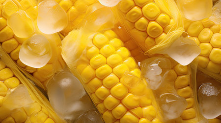 cooking frozen cornの素材