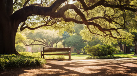 nature bench parkの素材