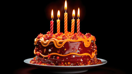 cake birthday candleicの素材