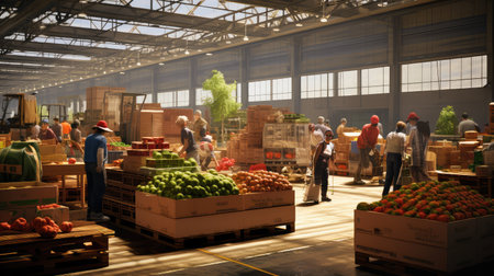 crops farm distributionの素材