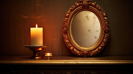 decor candle mirrorの素材