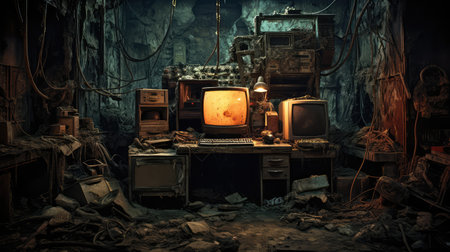 ghost computer horrorの素材