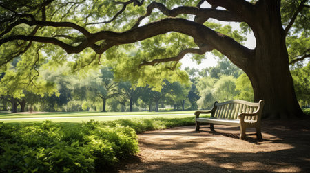 sittg bench in parkの素材
