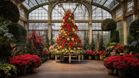 mistletoe holiday plantsの素材