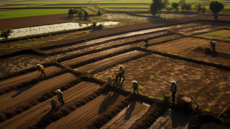 organic soil farmの素材