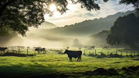 beef angus cowsの素材