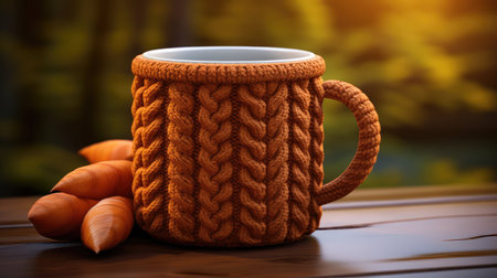 warm coffee mug cozyの素材
