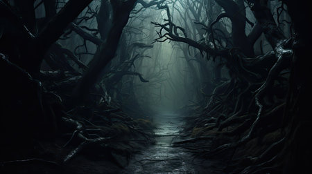 eerie horror fantasyの素材