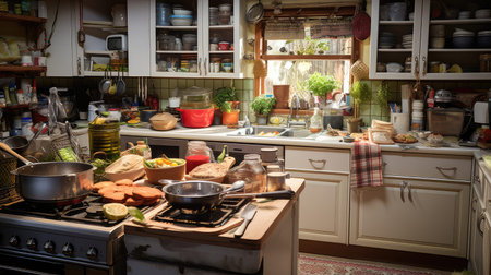 food busy home kitchenの素材