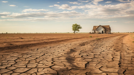 agriculture farm droughtの素材