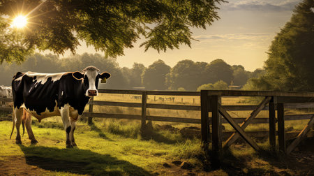 cattle cow milk depicの素材