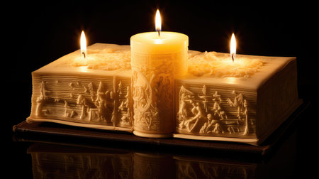 prayer bible candleの素材