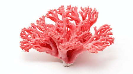 reef coral isolated on whiteの素材