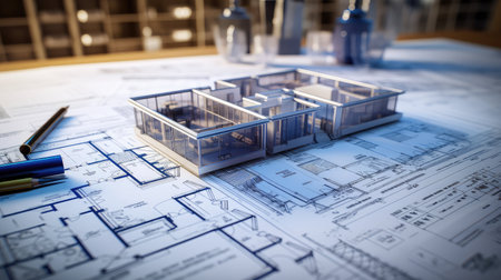 construction building plansの素材