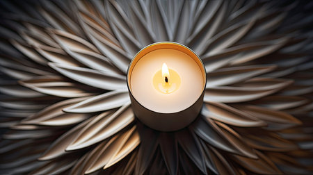 glow candle from aboveの素材